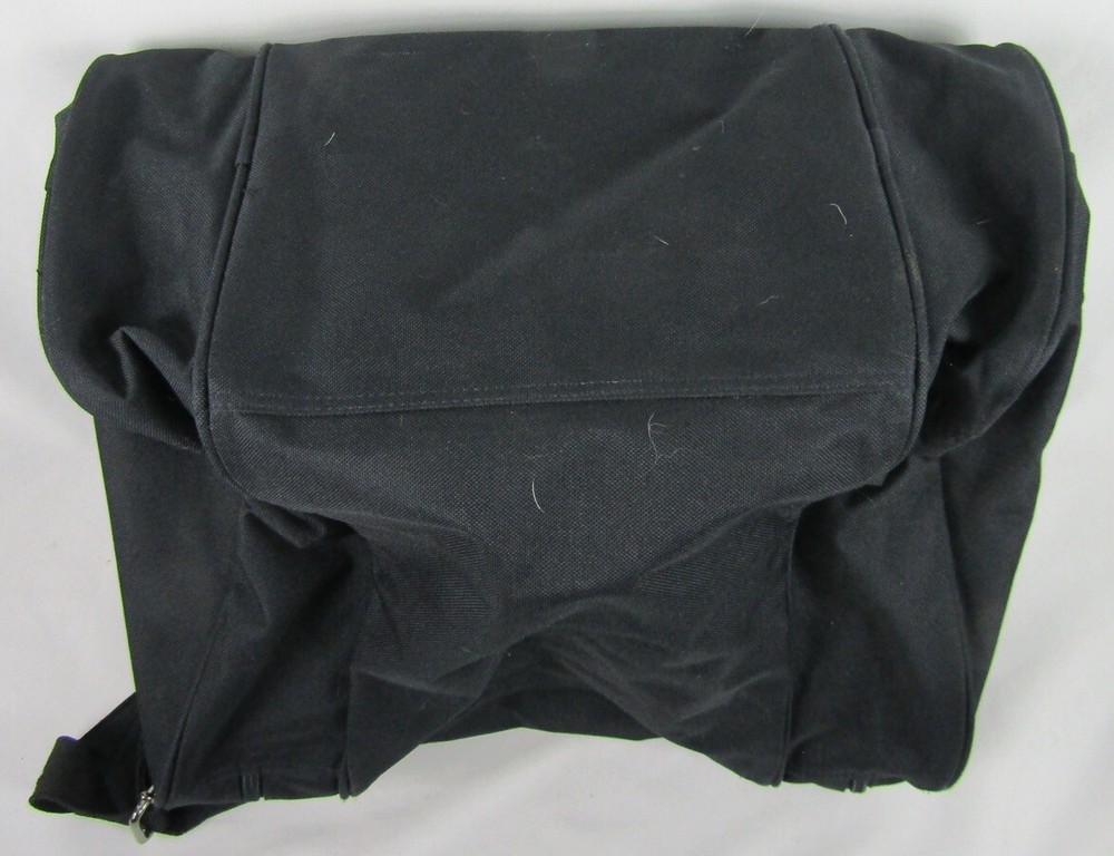 Ebonite Single Bowling Ball Bag-Black-Padded Shoulder Strap-Handle-Pockets-EUC