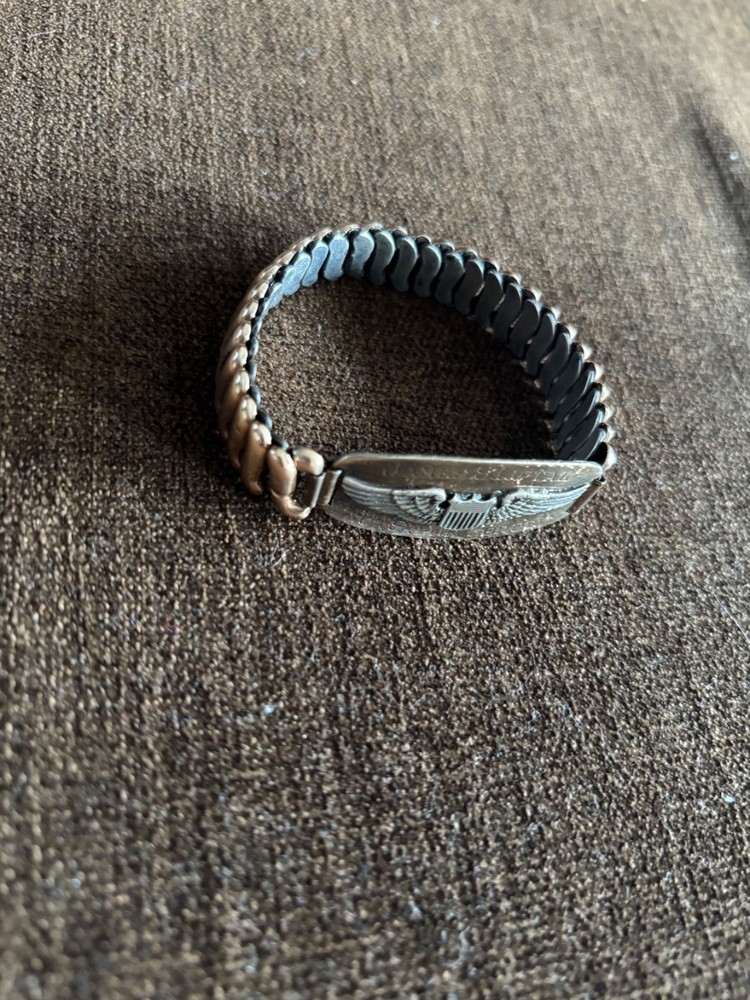 WWll USAAF Pilot Wings ID Bracelet