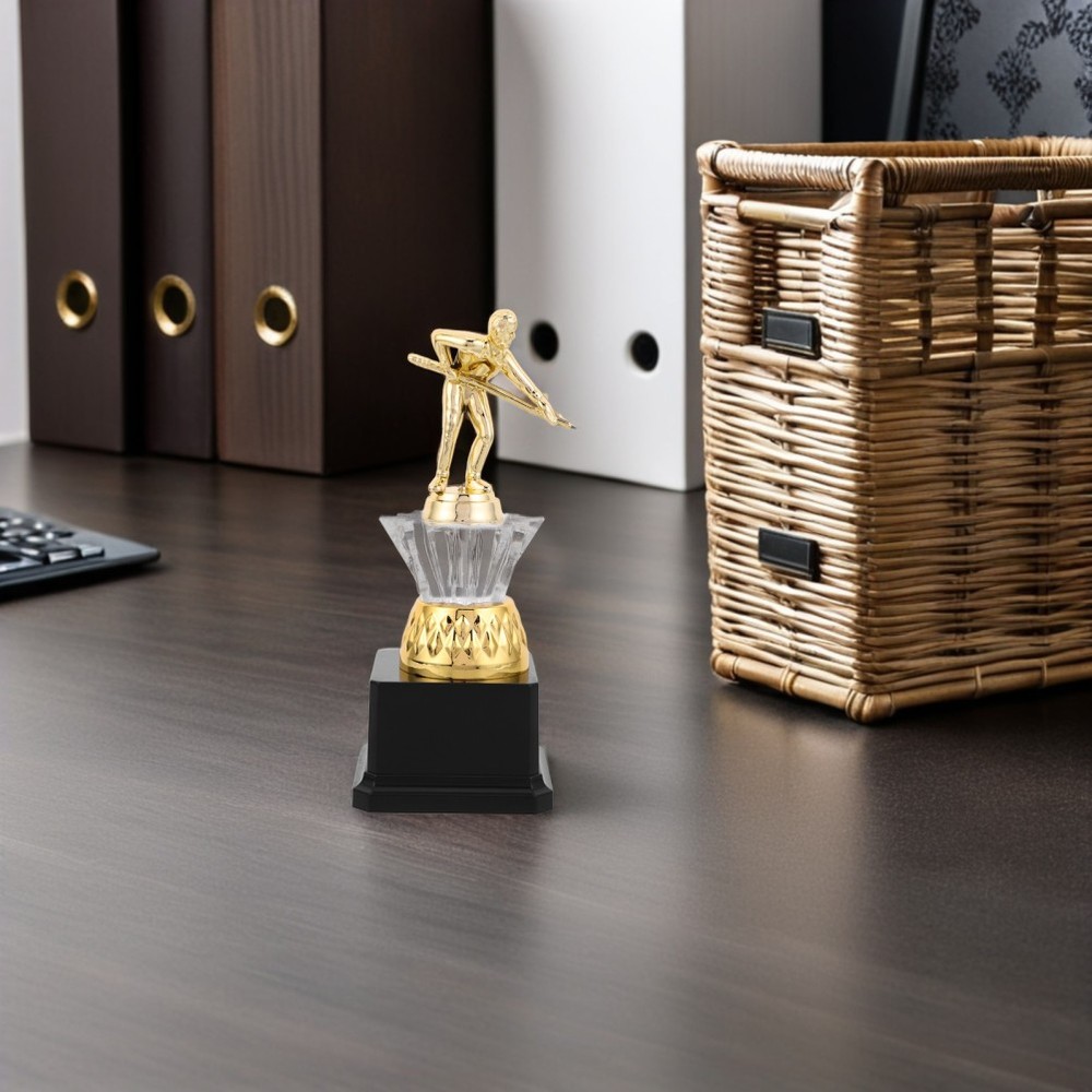Pool Table Trophy Billiards Award Cup Player Statue