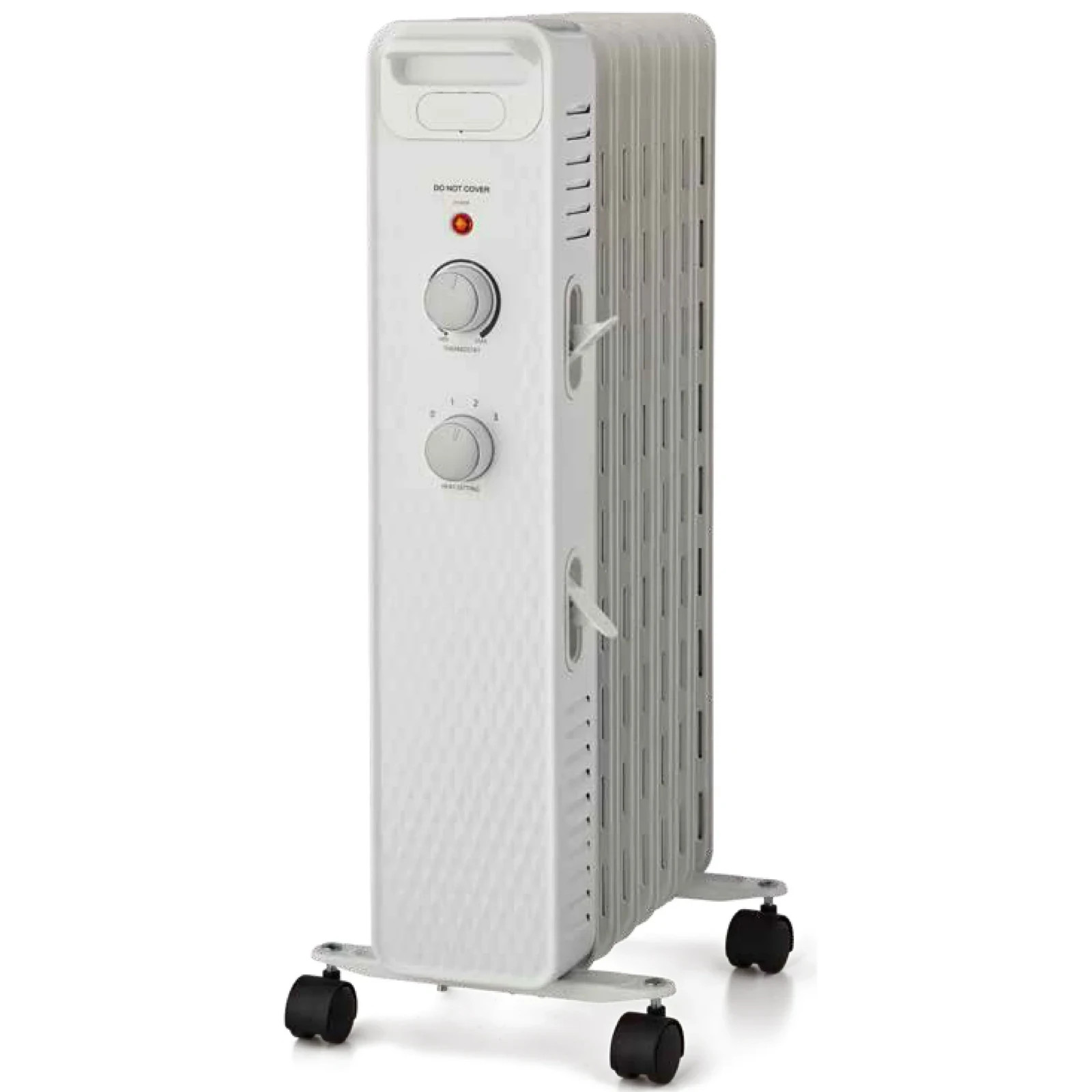 1500W Mainstays Mechanical Oil Filled Electric Radiator Heater White Open Box