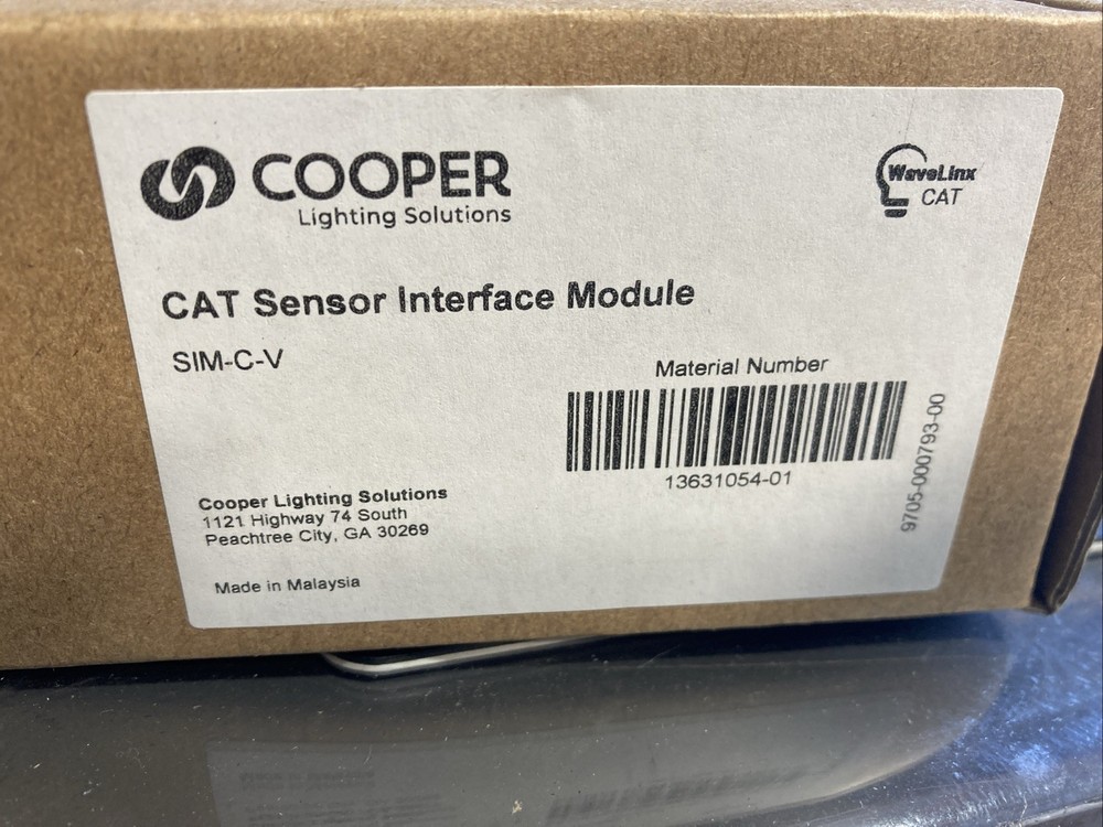COOPER LIGHTING Cat Sensor Interface Module Network Addressability SIM-C-V