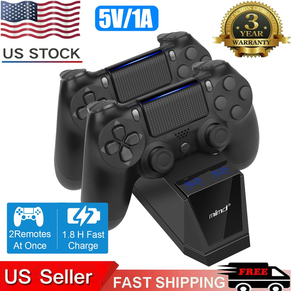 Controller Charging Station Dock for PlayStation 4 PS4 Controller Charger Stand