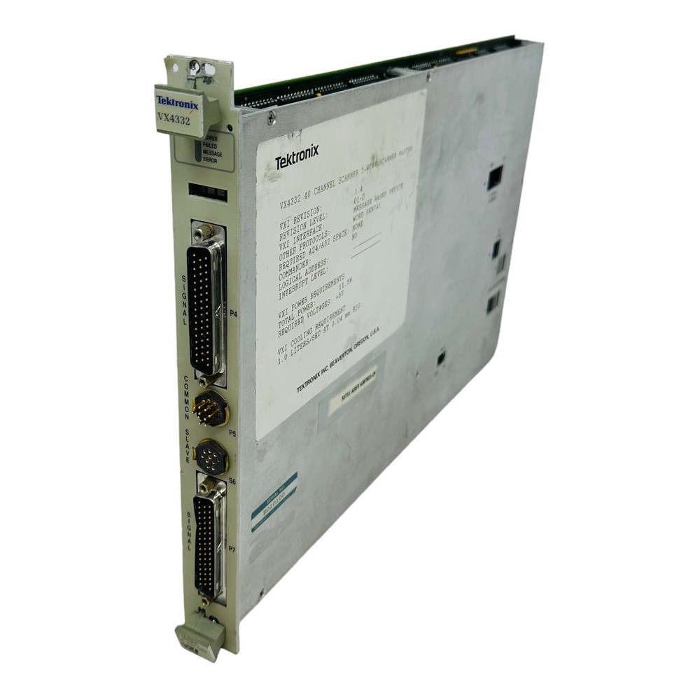 TEKTRONIX VX4332 40CH SCANNER 2-WIRE SCANNER MASTER VXI MODULE SN B010100