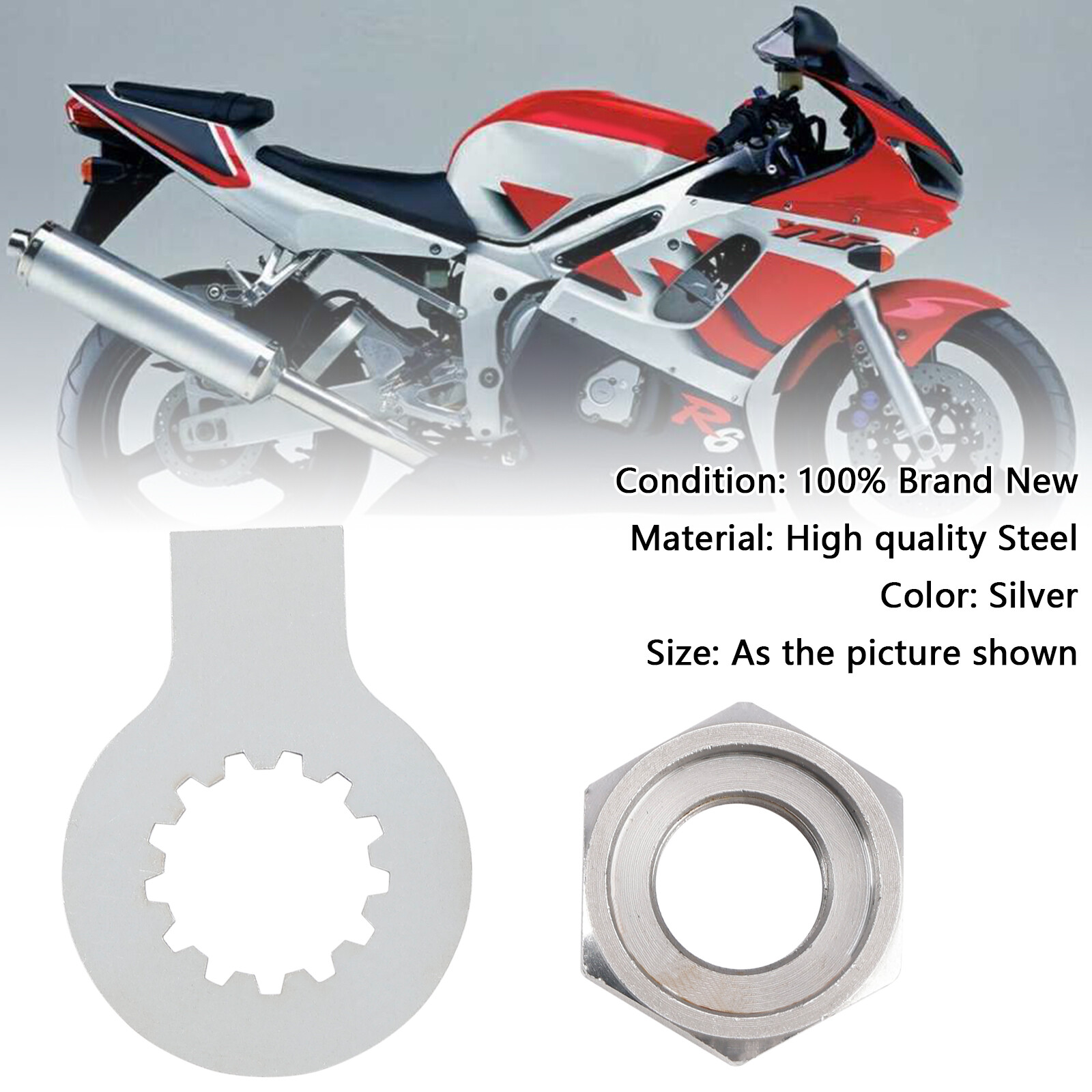 Front Sprocket Nut Lock Washer Tab Kit For YAMAHA R6 YZF 600 1000 TDM 850 US