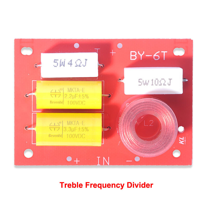 1x 120W 2 Unit High-Low Audio Speaker Frequency Divider Stereo Crossover Filter