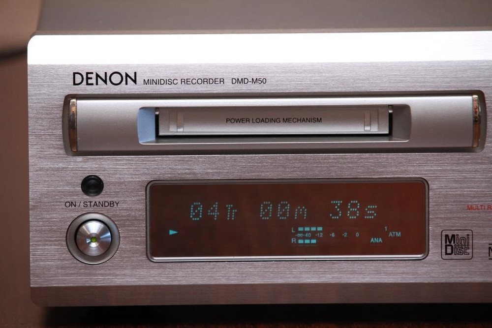 DENON DMD-M50 MD deck Mini disc player MD Deck Recorder 2001 Japan Used