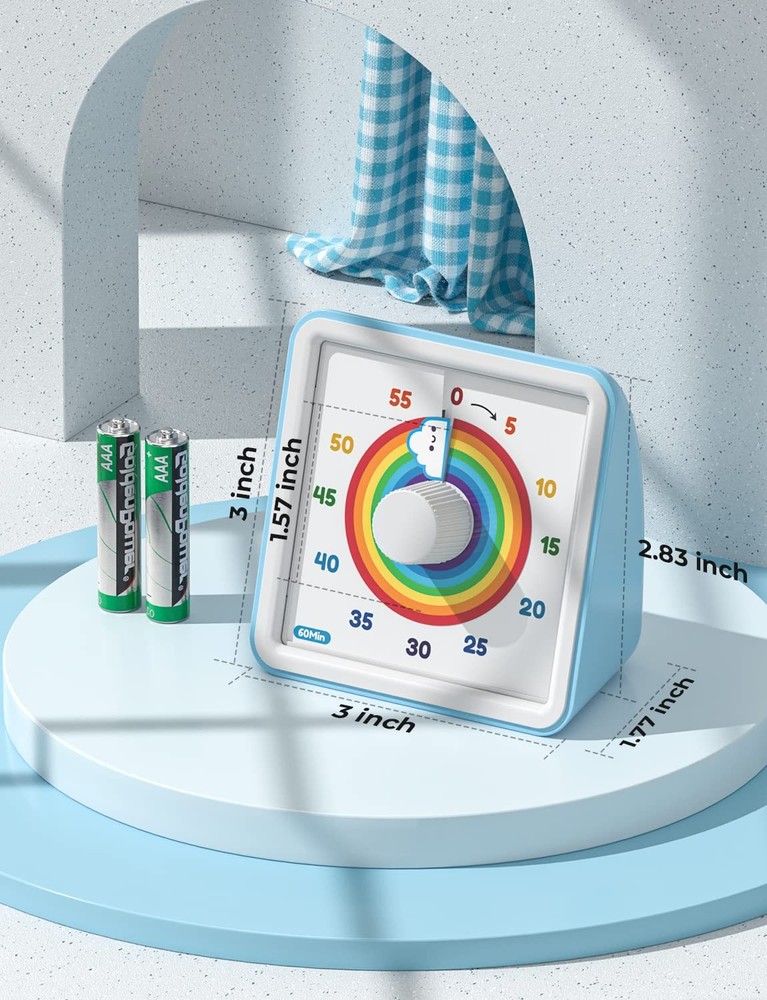 60 Minute Visual Timer for Kids, Visual Countdown Timer for Classroom Office ...