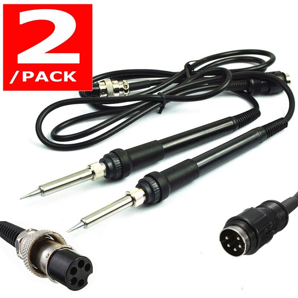 For HAKKO IND008 907 ESD 936 Soldering Station Iron Handle 5-Pin Hole 24V 2Pcs