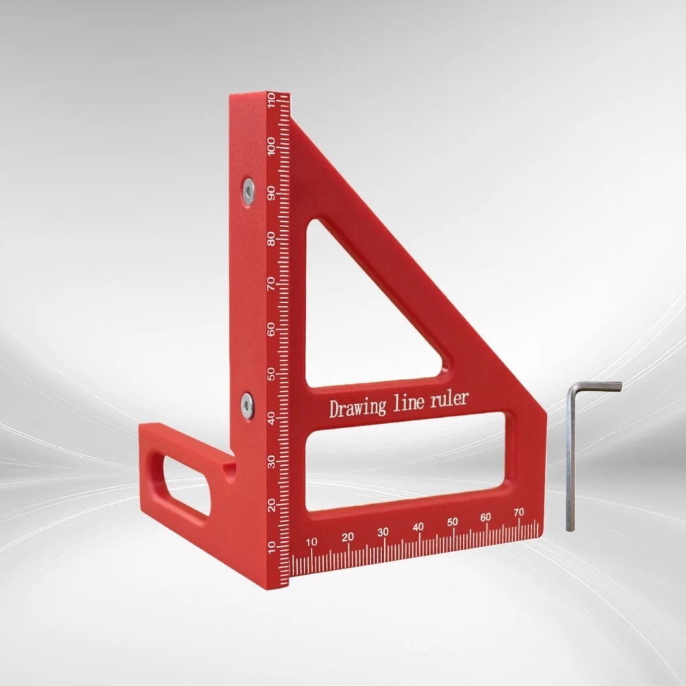 1pc Woodworking Multi Angle Square Protractor Plastic Angler Scriber Woodworking
