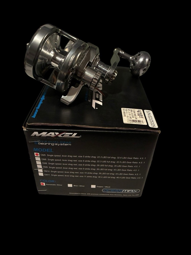 Maxel Ocean Max Precision Jigging Tech Lever Dual Drag System Silent Operation