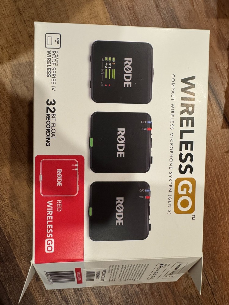 Rode Wireless GO (Gen 3) Digital Wireless Microphone Red