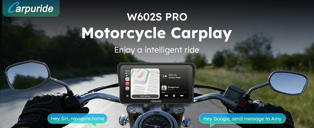 W602S PRO 6.25" Motorcycle CarPlay & Android Auto Display Wireless Connectivity