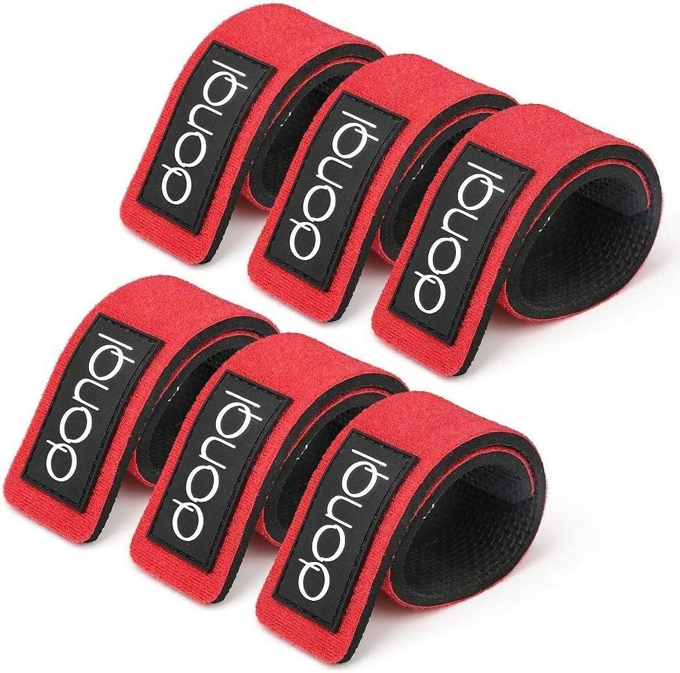 6pcs Fishing Belt Fishing Rod Ties Stretchy Rod Straps Fishing Rod Belt Holders