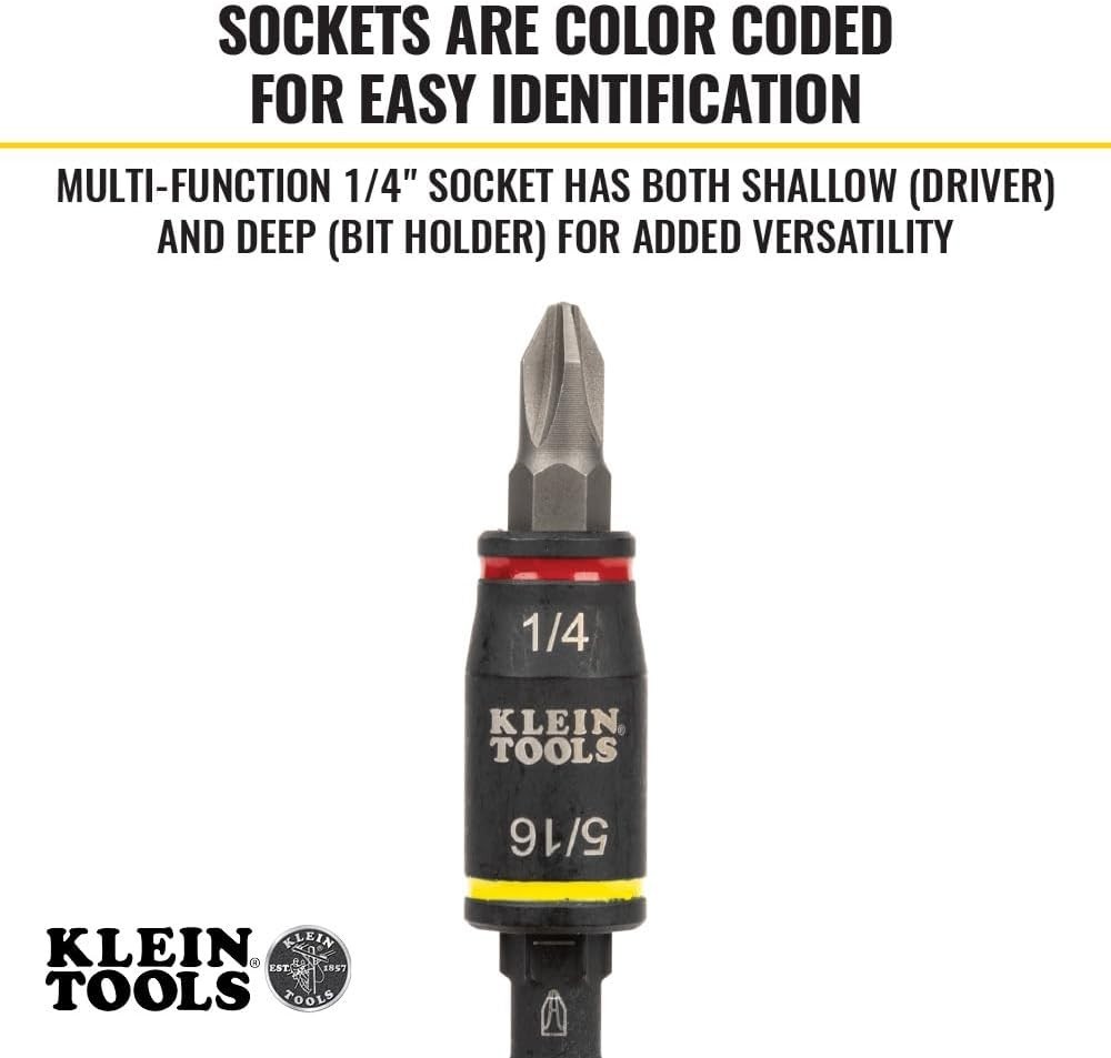 Versatile 3-Inch Impact Socket and Bit Holder with Quick Connect for Drivers