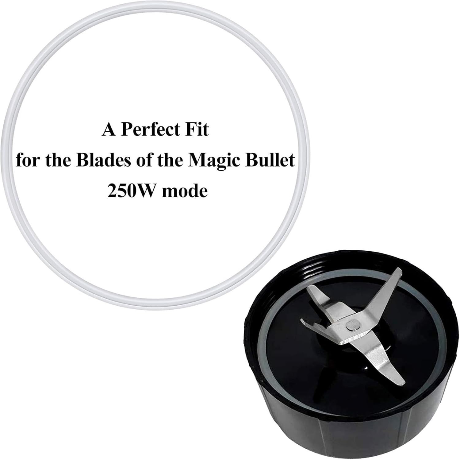 6 Pack White Silicone Gasket Replacement Rings for Magic 250W Blender MB-1001...