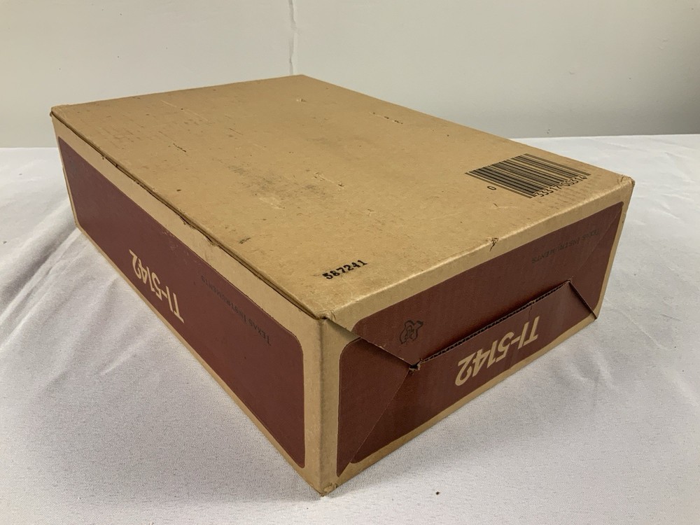 Texas Instruments TI-5142 Calculator Adding Machine + Box Tested Works Needs Ink