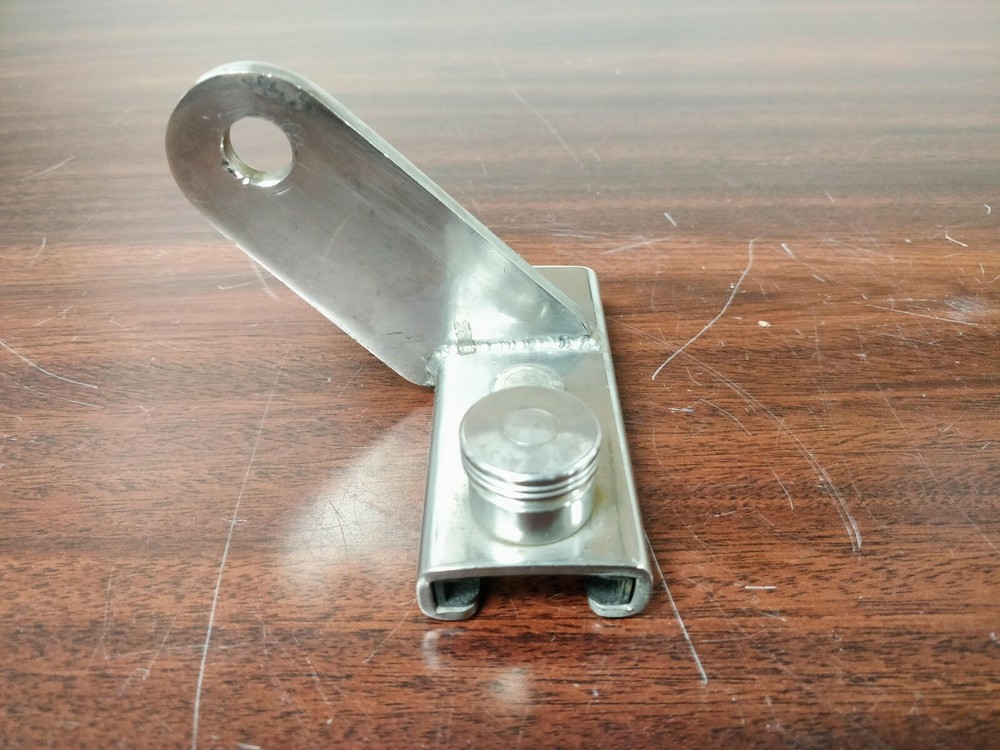 Spinnaker Angled Pole Slider 1/4", Stainless Steel