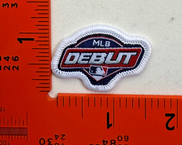 MLB Debut Embroidered Iron-On Baseball Jersey Patch – Official Logo Badge