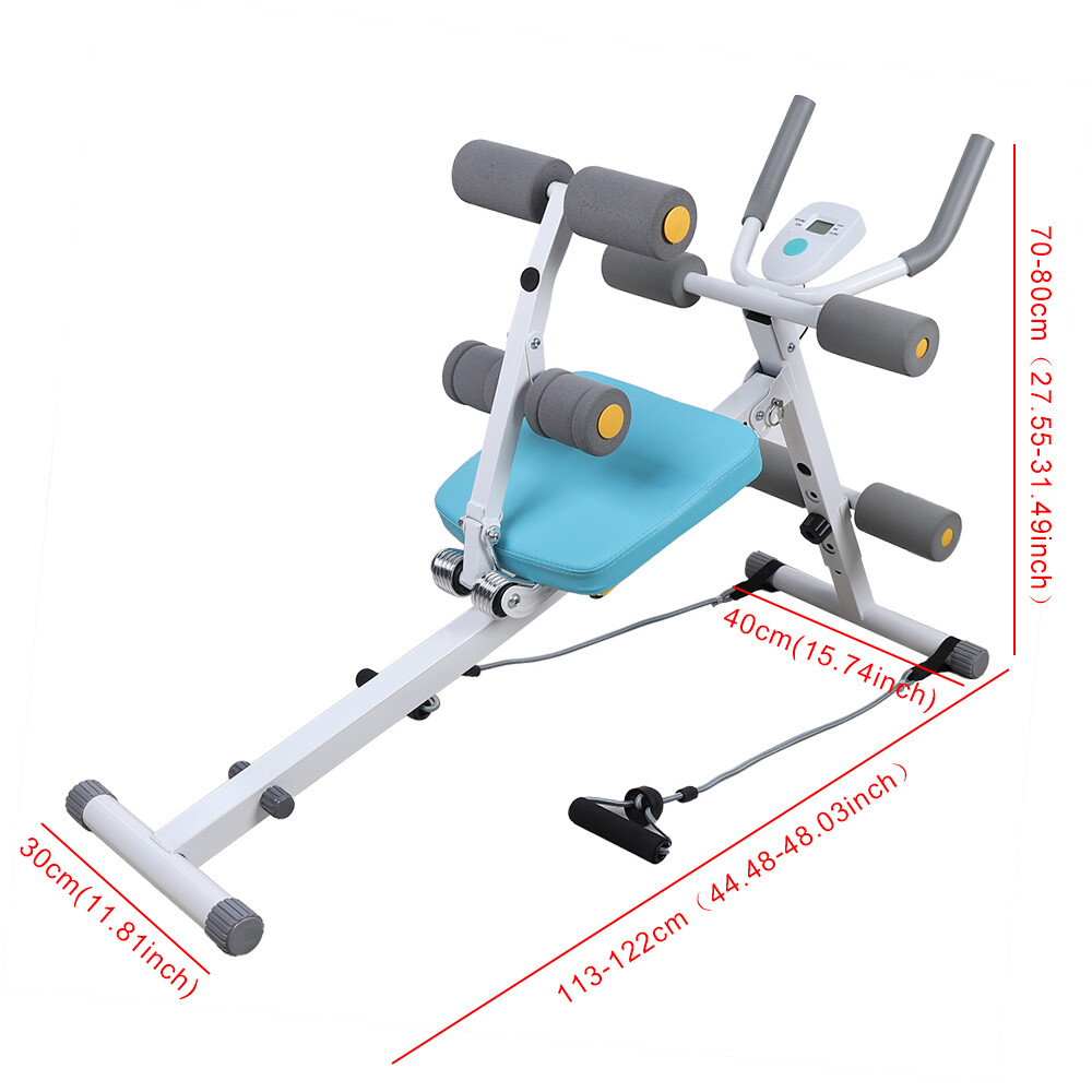 Adjustable Rider Machine Trainer Rowing Machine Ab Workout Equipment Training US