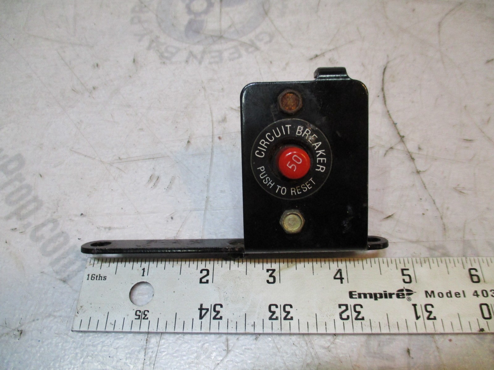 805368T Mercruiser Stern Drive Electrical Bracket & 50 AMP Circuit Breaker 88-80