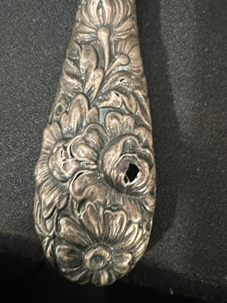 Gorham Sterling Silver Reprousse Mirror