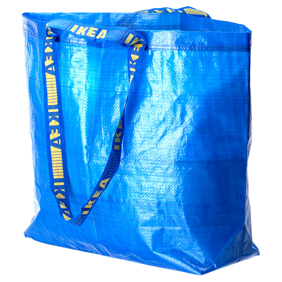 Medium Size IKEA Shopping Bag Blue Reusable Durable GroceryLaundry Frakta 10Gal