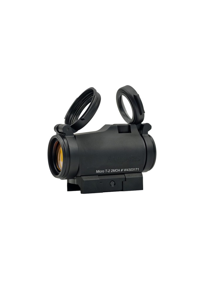 Clone 2 MOA Micro T-2 Reflex Red Dot Sight w/ Standard Rail Mount Tactical Black