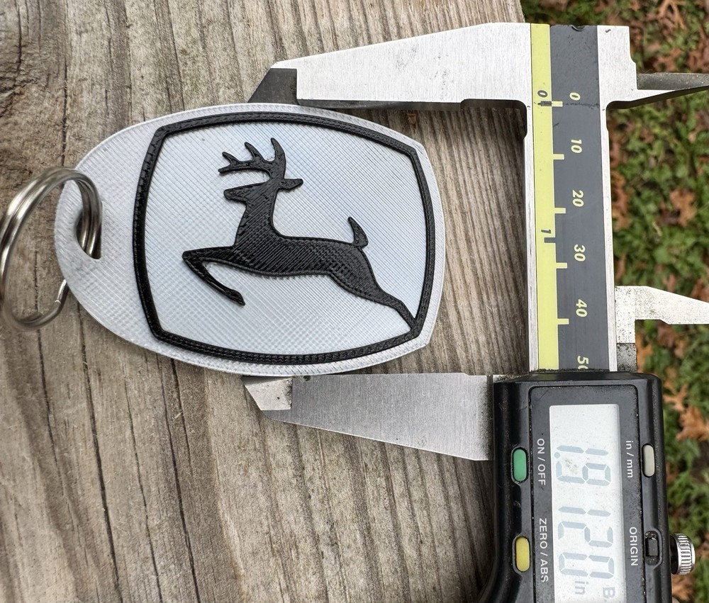 John Deere Custom 3d Printed Key Chain's