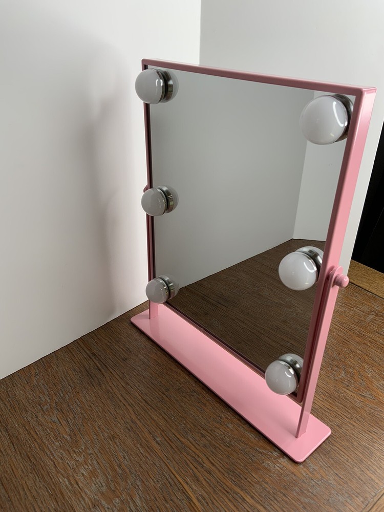 Danielle Creations Women’s Bluetooth LED Hands Free Pink Vanity Mirror