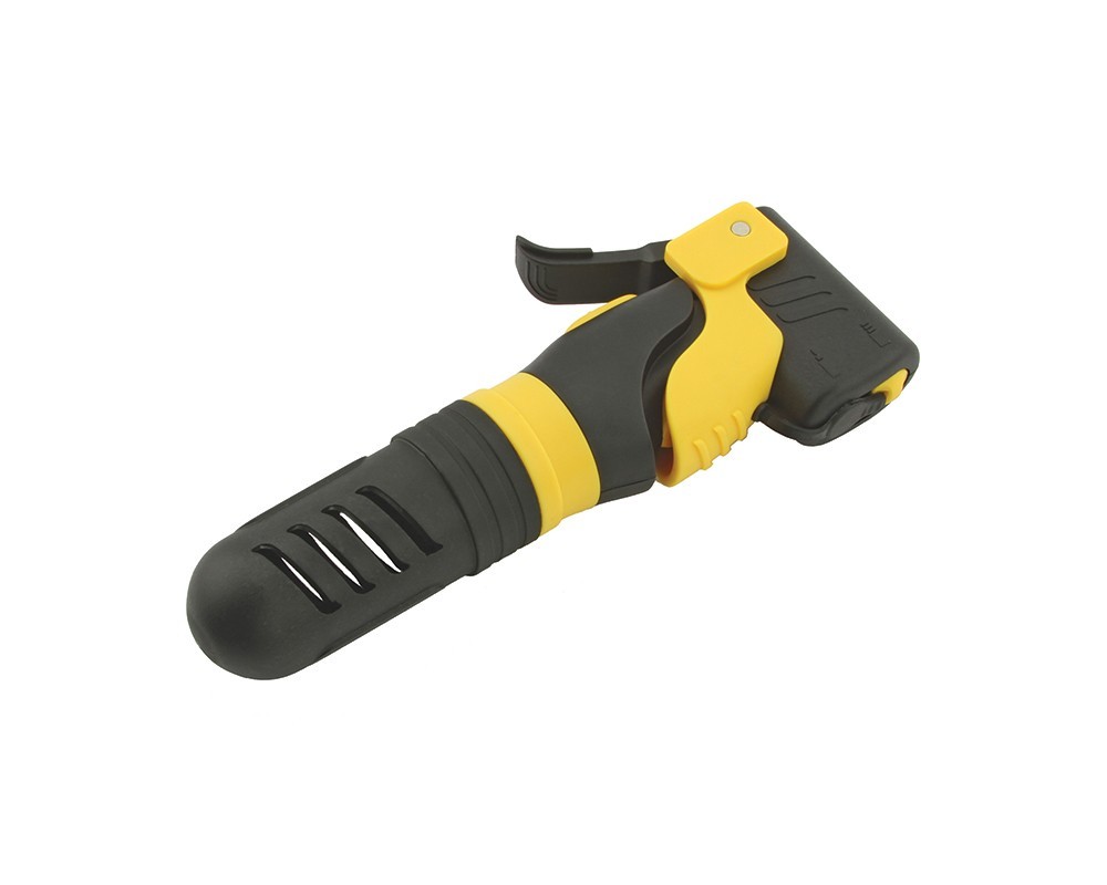 CO2 Bicycle Tire Inflator Regulator – Compact 6″ Universal CO2 Pump Black/Yellow