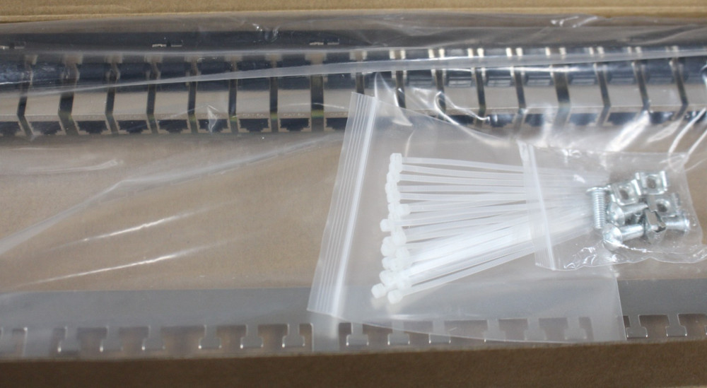 Rapink Patch Panel 24 Port Cat6A with Inline Keystone 10G Support - OPEN BOX