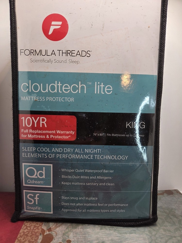 New Formula Threads  Cloudtech Lite King Size 76 X 80  Waterproof Allergen Proof