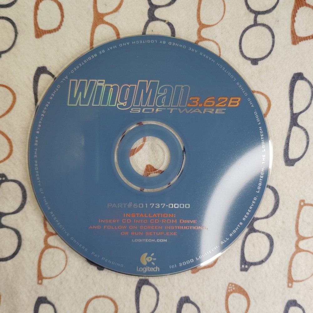 Logitech WingMan Flight Stick Controller 3.62B Installation CD 2000
