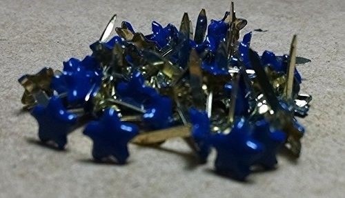 Mini Star Brads - Blue - 50ct