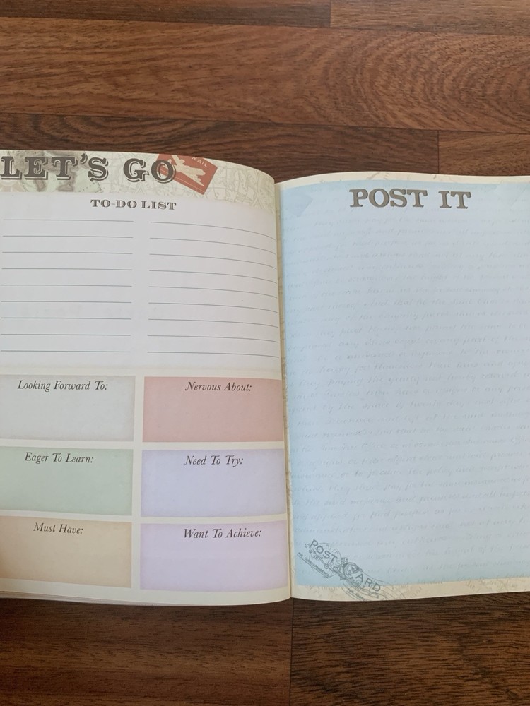Punch Studio Explore Guided Travel Journal for Vacations Book