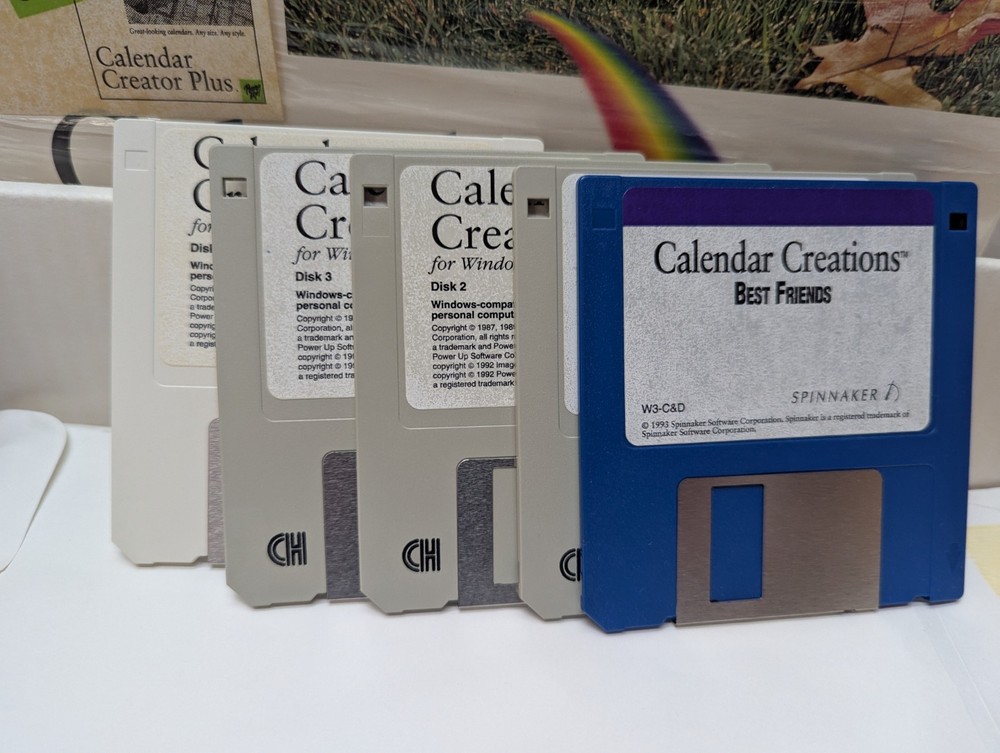 Calendar Creations Computer Software Vintage 3.5 Floppy