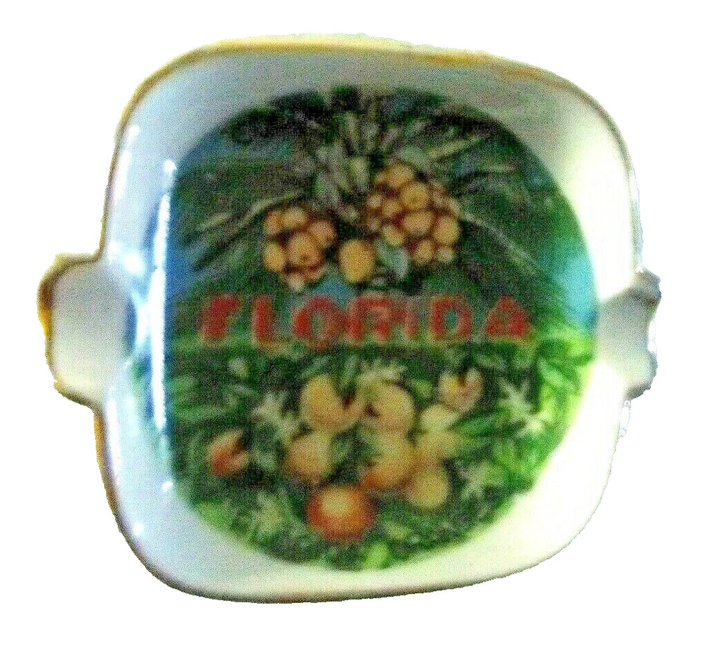 Miniature Florida 2" Square Ashtray