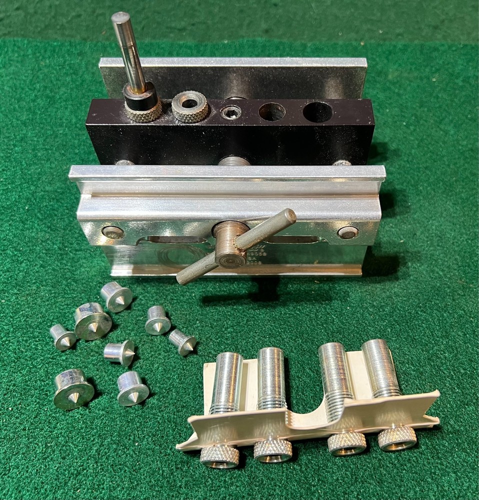 Dowl-It Model 2000 Self-Centering Dowel Drill Guide Doweling Jig + extras