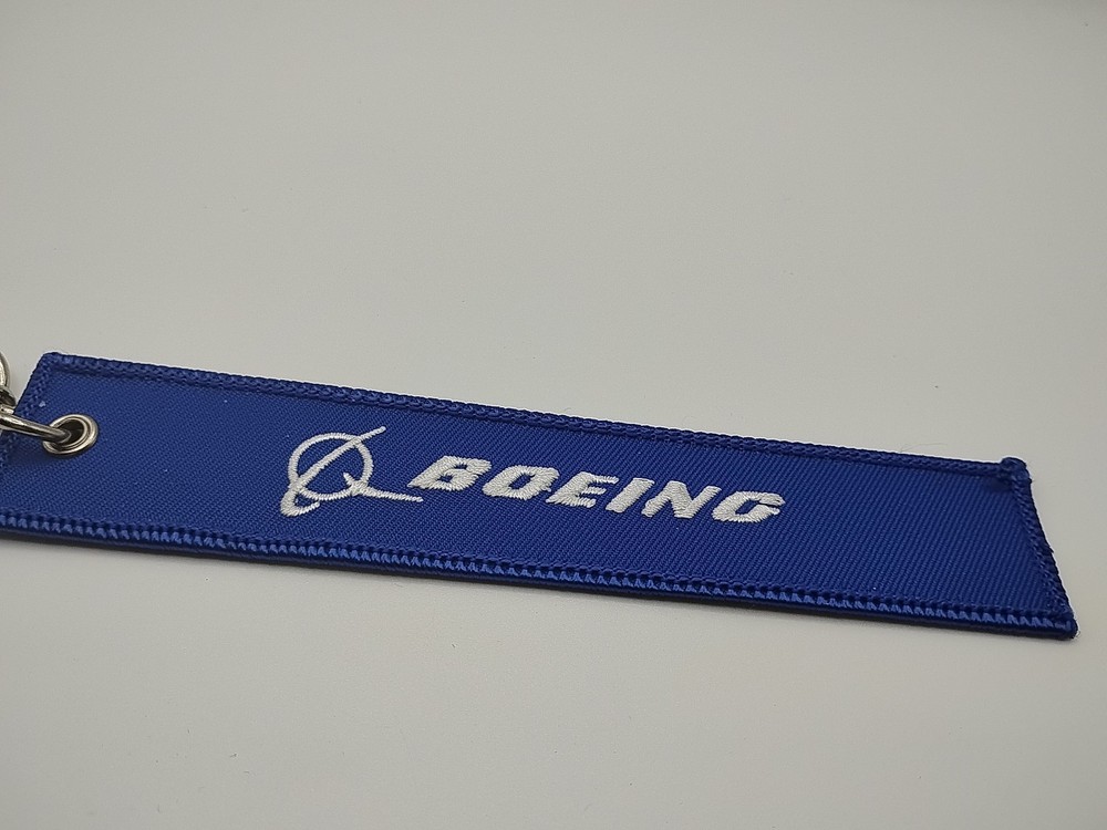 Boeing Remove Before Flight Keychain Blue