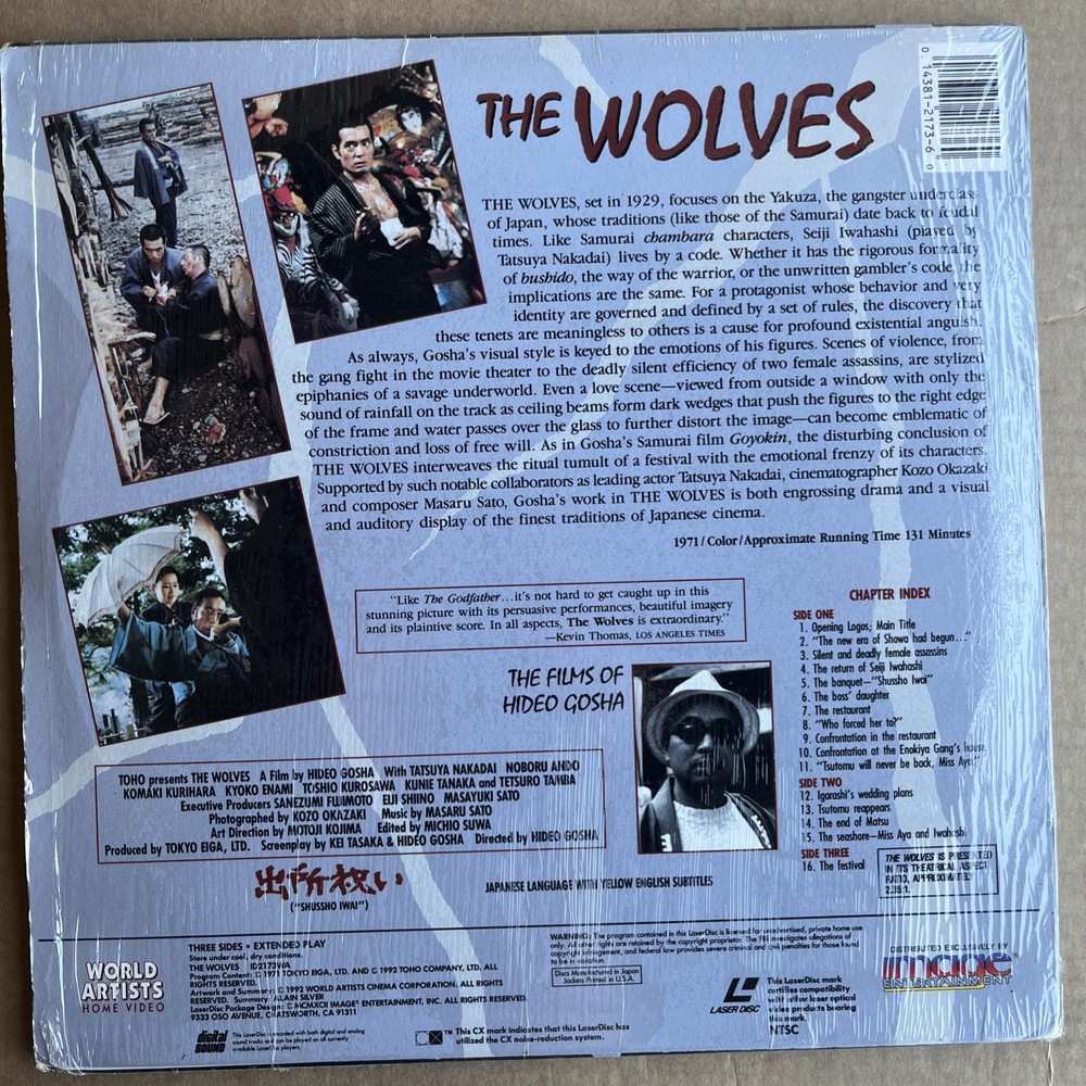 The Wolves (Laserdisc)