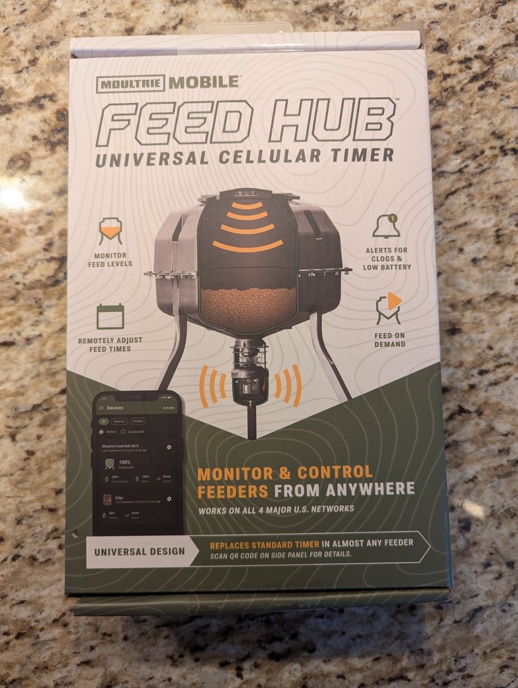 Moultrie Mobile Feed Hub Universal Cellular Timer - New Sealed Box