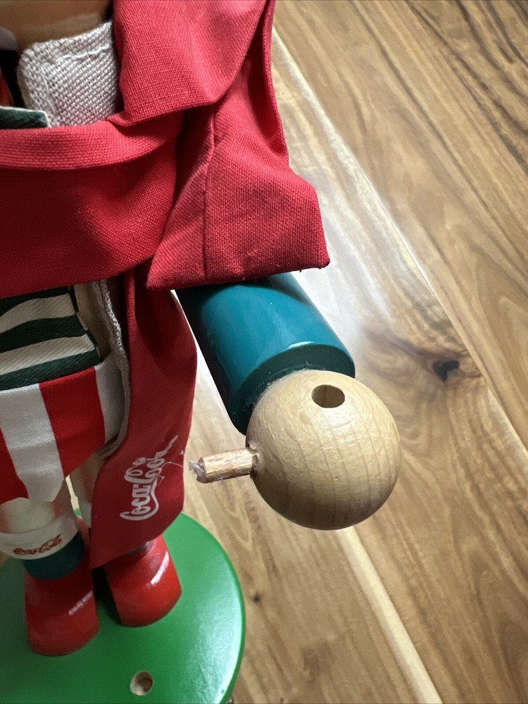 Vintage Original Steinbach Coca-Cola Collection Fan 1998 Nutcracker Missing Acc