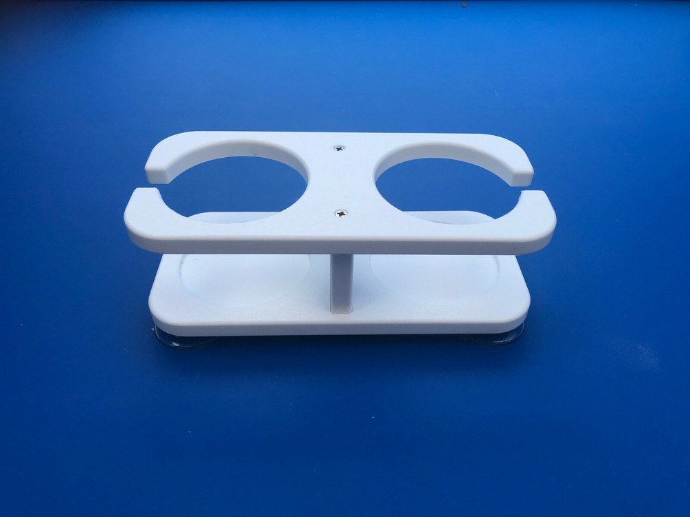 2 Cup Holder With Suction Cups (WHITE STARBOARD)