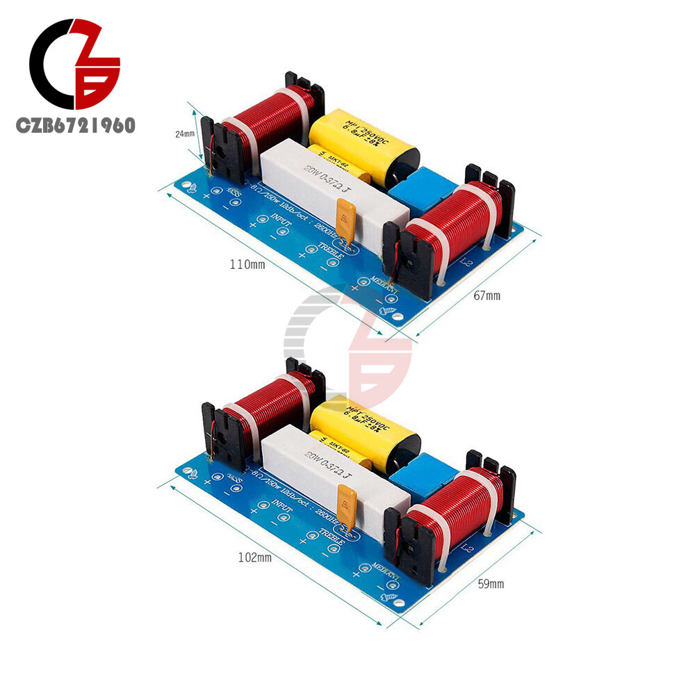 Crossover 3way Crossover Filter HiFi Speaker Modification Upgrade crossover 120W