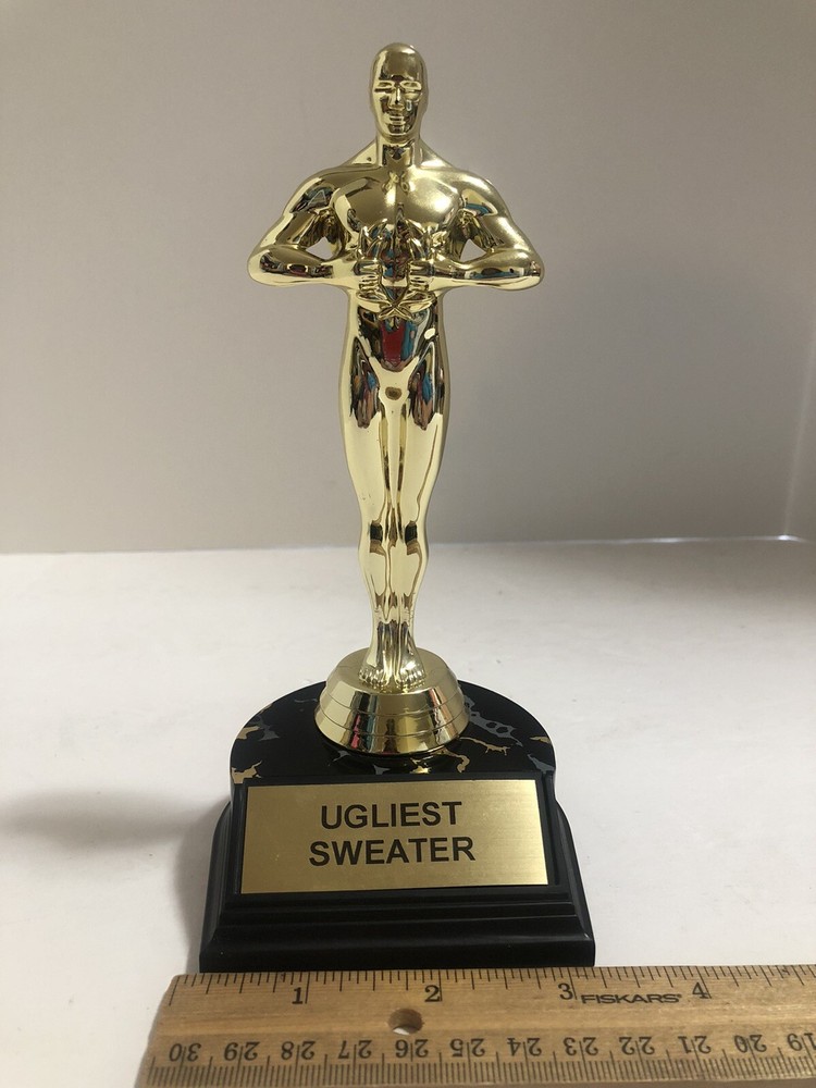 Ugliest Sweater Trophy -7" Tall