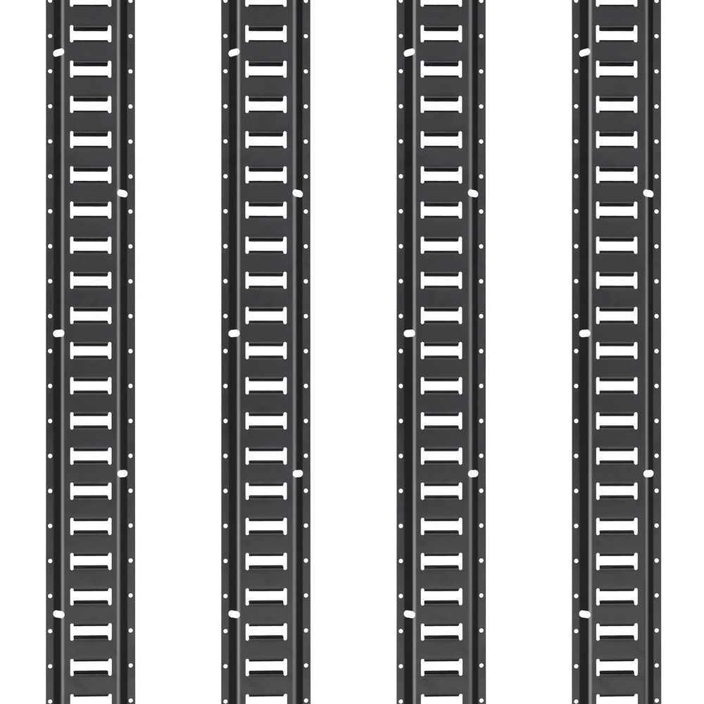 E Track Tie-Down Rail Kit 18PCS 5' E-Tracks Set 2000 lbs High Load Capacity