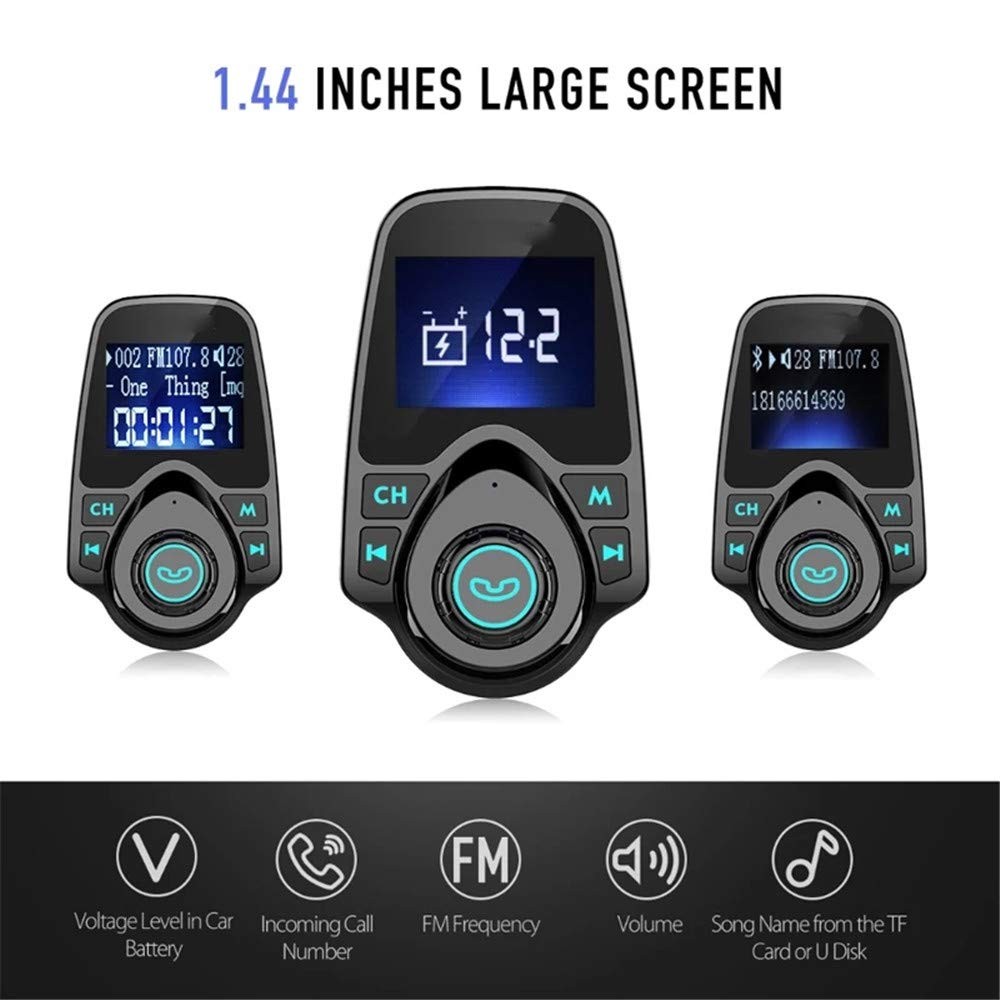 T11 Wireless Bluetooth FM Transmitter Handsfree Car Kit MP3 Player Wireless B...