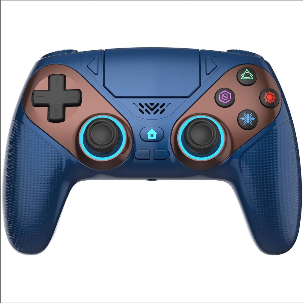 LED Wireless Controller for PS5, Compatible with PS5 Pro/Slim/PC, Dual