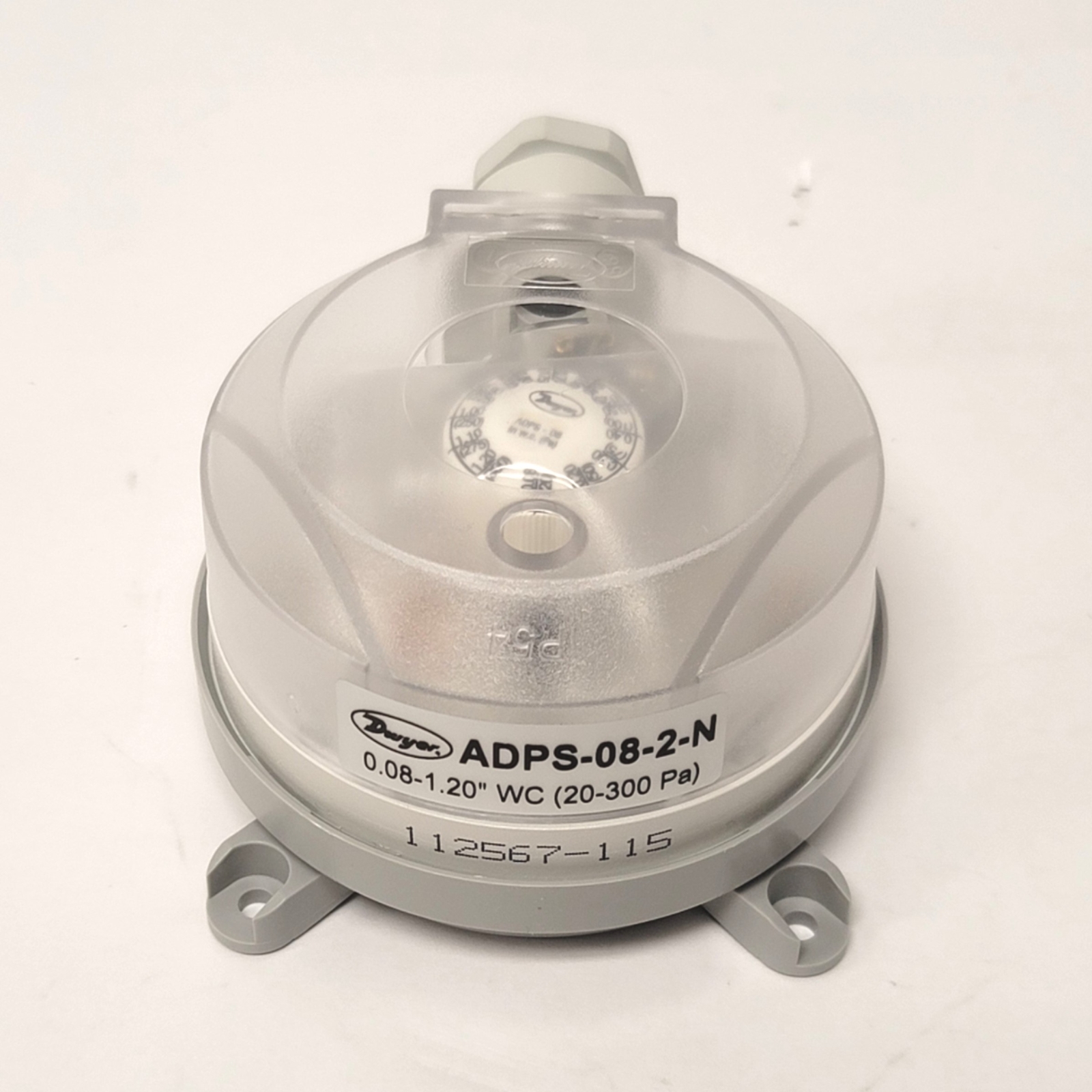 Dwyer ADPS-08-2-N Adjustable Differential Pressure Switch 0.08 to 1.2"w.c. M20