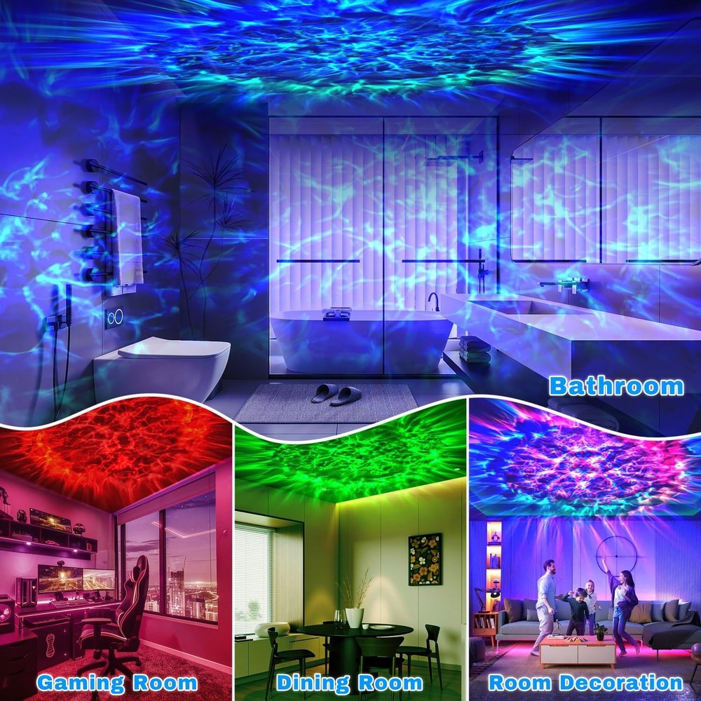Galaxy Projector for Bedroom, Nebula Galaxy Night Light Projector with Timer ...